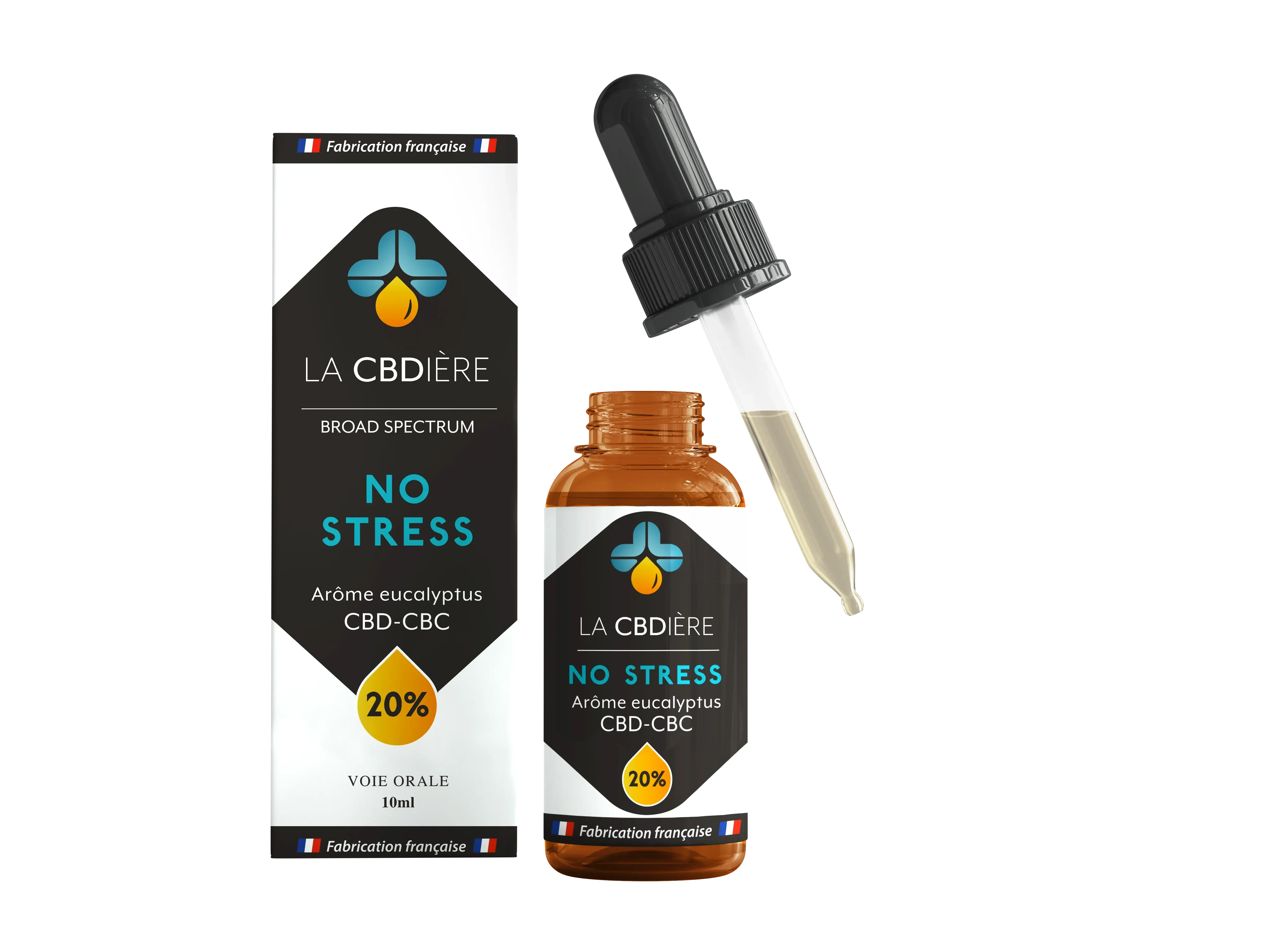 Huile de CBD 20% pour le stress et l'anxiété NO STRESS LA CBDIÈRE