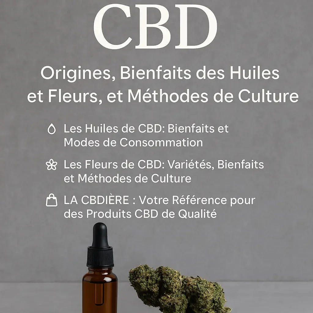 CBD- Origines, Bienfaits des Huiles et Fleurs, et Méthodes de Culture – LA CBDIÈRE