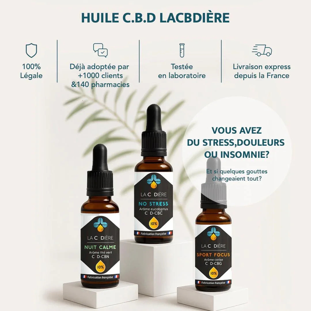 Huile CBD pour le bien-être, La CBDIÈRE