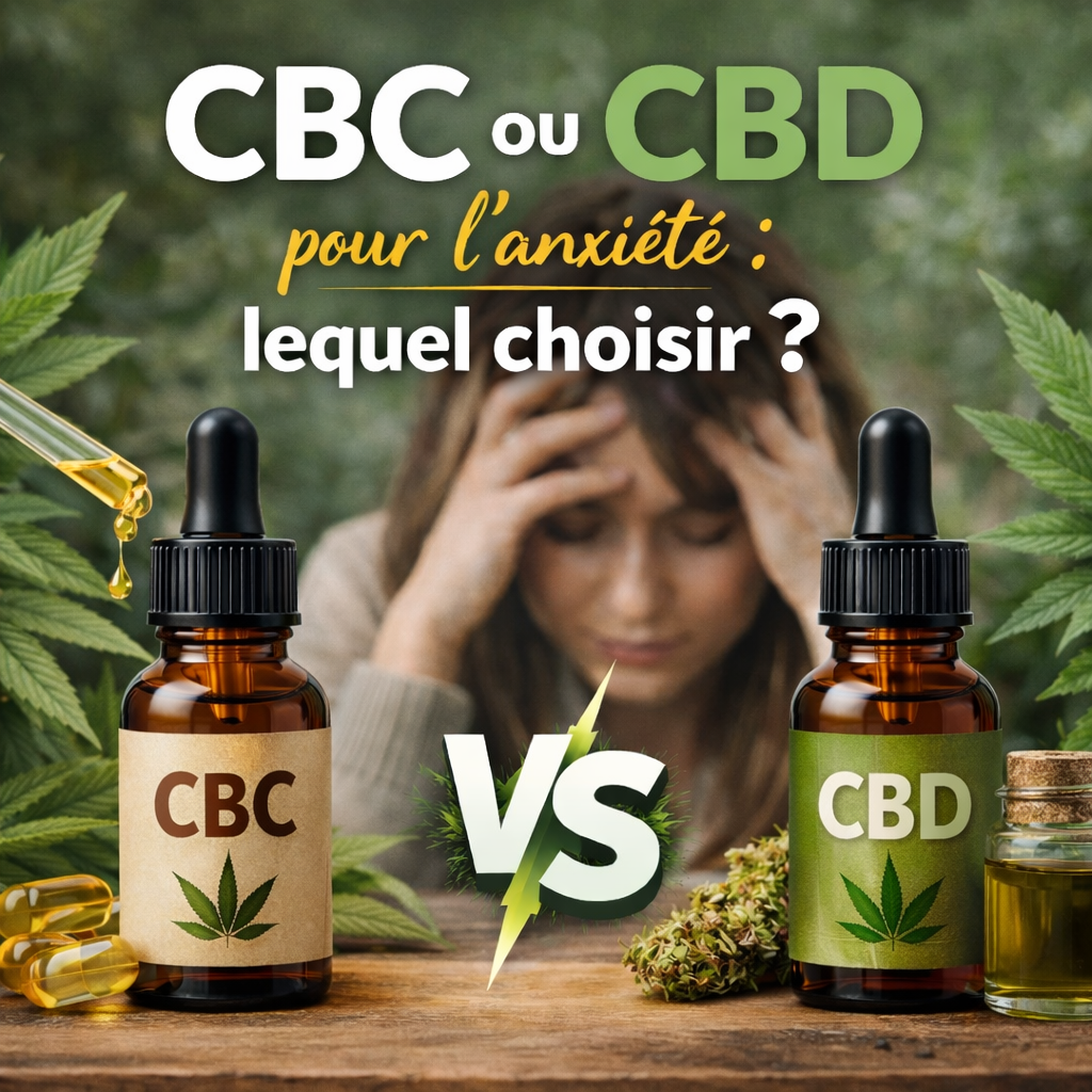 CBC ou CBD pour l’anxiété : comparaison entre deux huiles de cannabidiol pour soulager le stress et l’anxiété