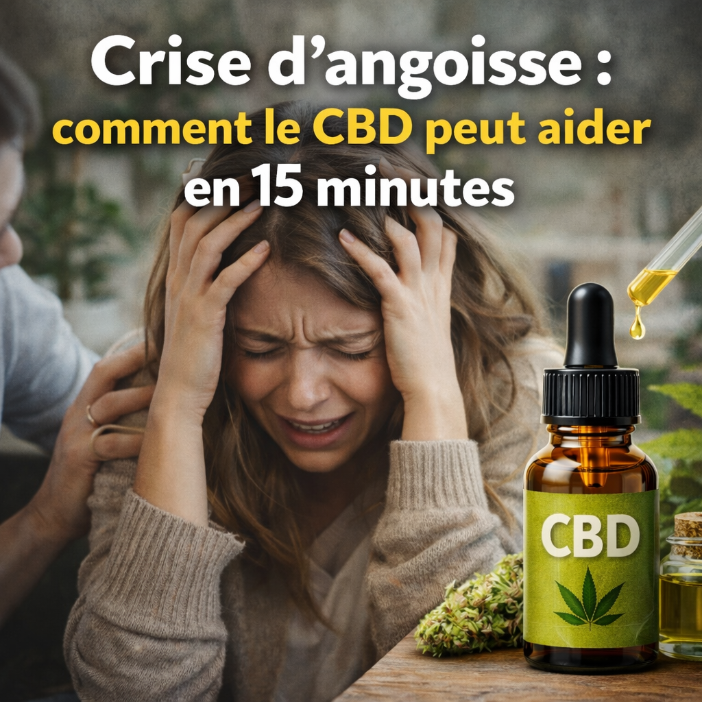 Crise d’angoisse chez une femme à Paris : utilisation du CBD pour calmer rapidement l’anxiété en 15 minutes de façon naturelle