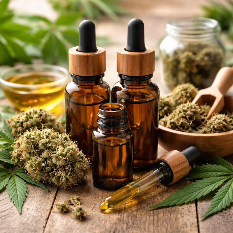 Huiles de CBD et fleurs de CBD premium, chanvre naturel et bien-être