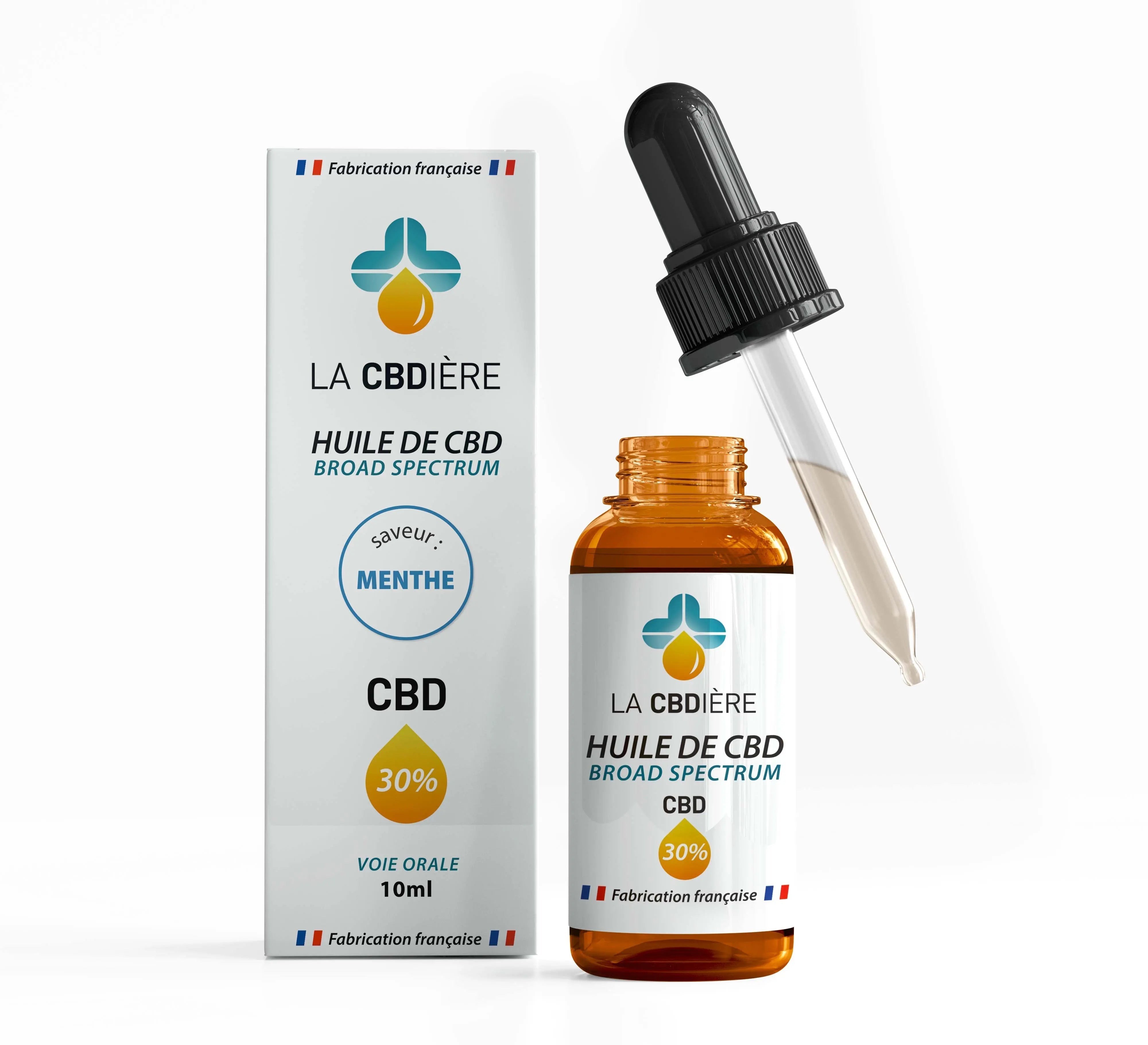 Huiles de CBD Broad Spectrum 30% menthe