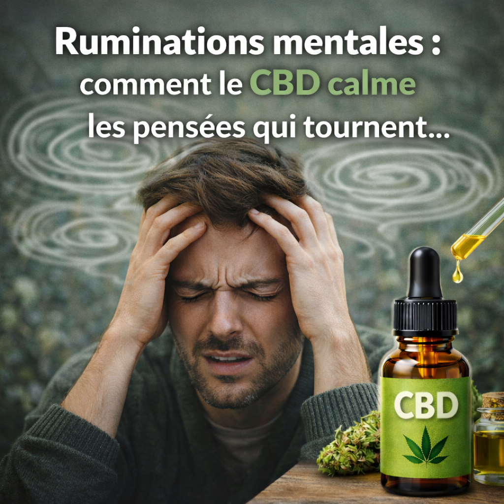 Ruminations mentales et anxiété : comment le CBD aide à calmer les pensées négatives et le stress de manière naturelle