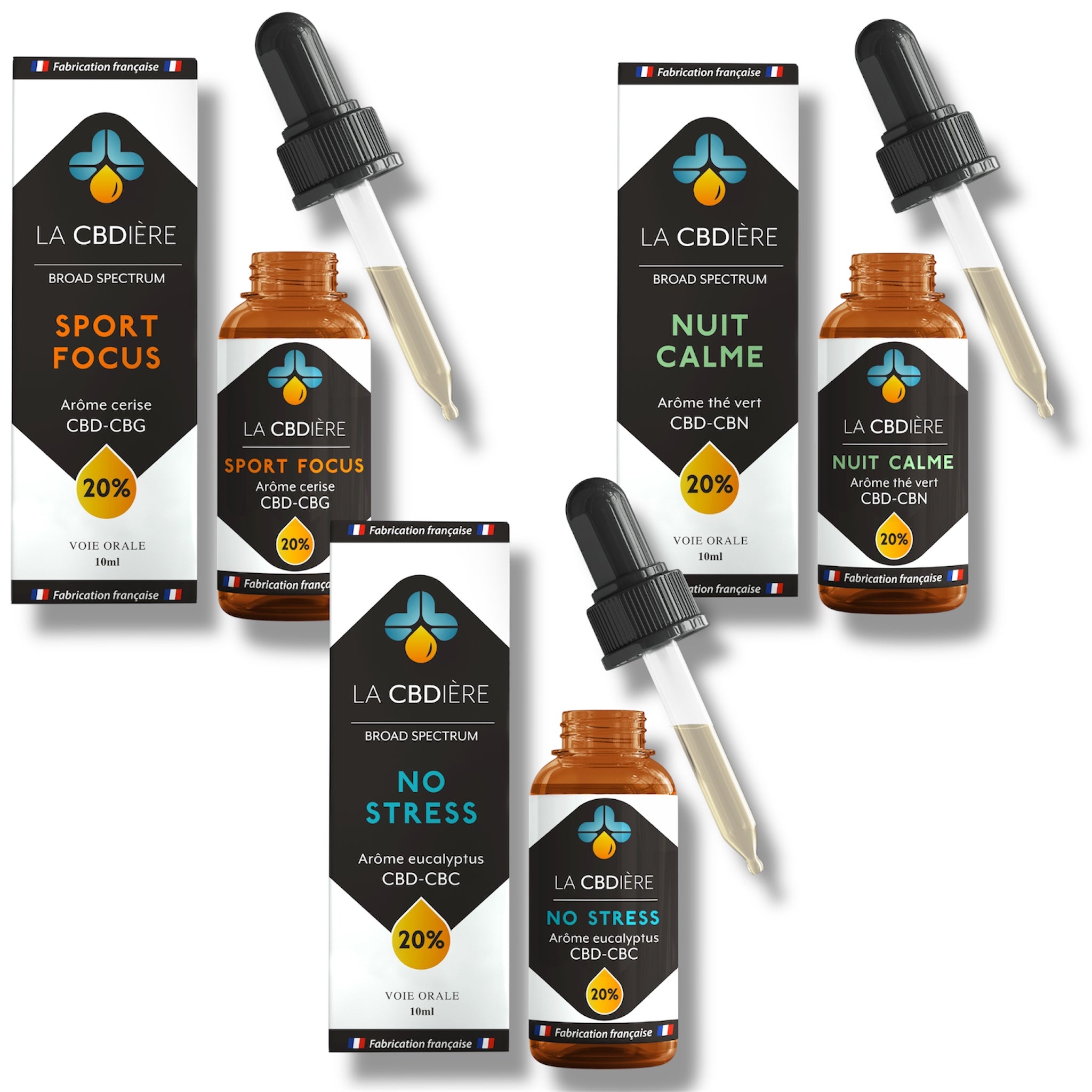 BOX 3 HUILES DE CBD + 1 TISANE 🎁 LA CBDIÈRE