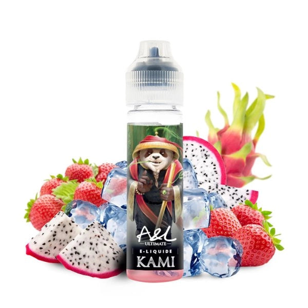 E-liquide Kami A&L 50ml fraise fruit du dragon frais – flacon avec fraise et fruit du dragon, saveur fruitée fraîche Ultimate A&L