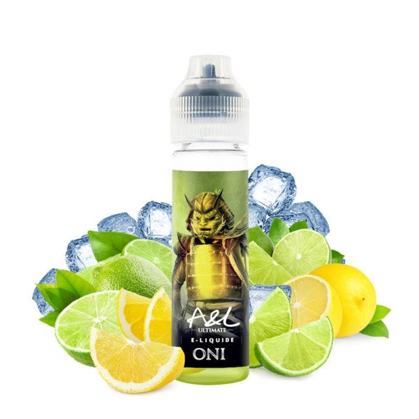 Oni A&L e-liquide 50ml citron vert glacé – flacon Ultimate avec agrumes et effet frais