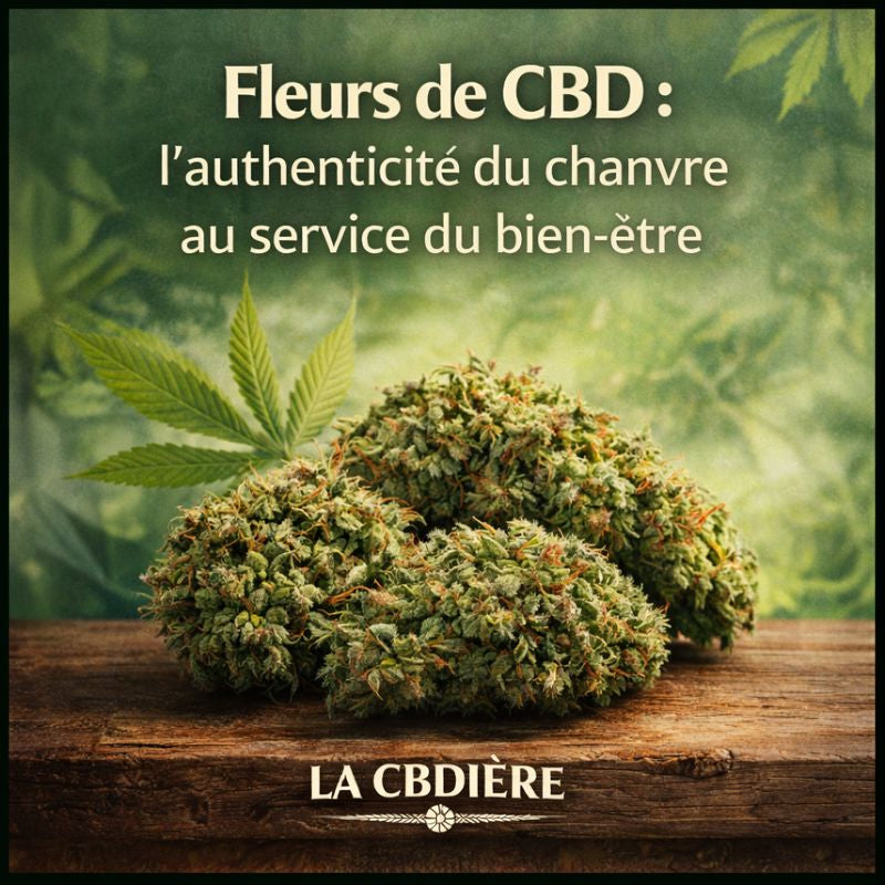 Fleurs de CBD naturelles riches en cannabidiol issues de variétés de chanvre sélectionnées