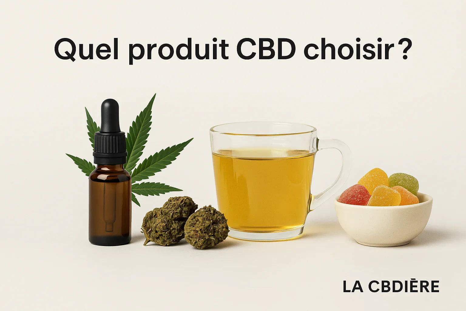 Comparatif des produits CBD : huiles, fleurs, tisanes et gummies