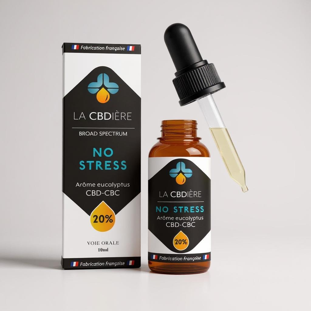 HUILE CBD NO STRESS 20% LA CBDIERE POUR LE STRESS L'ANXIETE ET LES angoisses