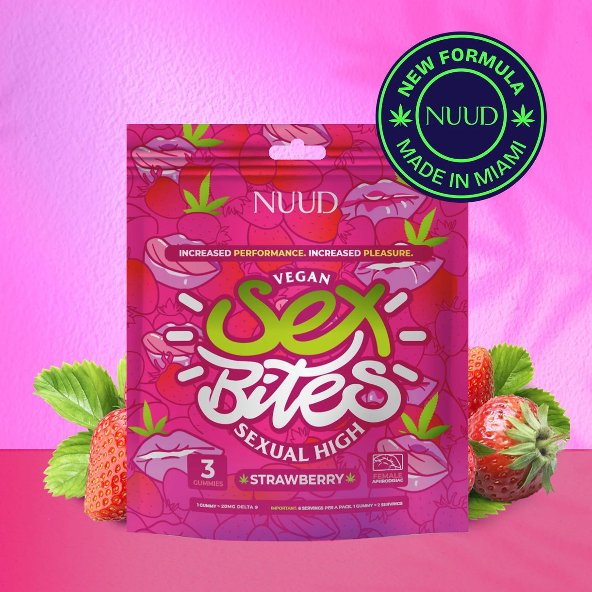 Bonbon THC + Aphrodisiaque - 60mg THC - NUUD