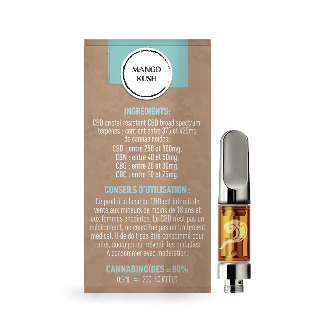 CARTOUCHE CBD MANGO KUSH VAPE PEN LA CBDIERE