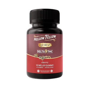 Gummies THC Live Resin 400mg Mellow Fellow saveur cerise – bonbons THC vegan