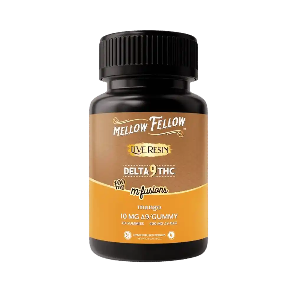 Gummies THC Live Resin 400mg Mellow Fellow saveur mangue – bonbons THC vegan