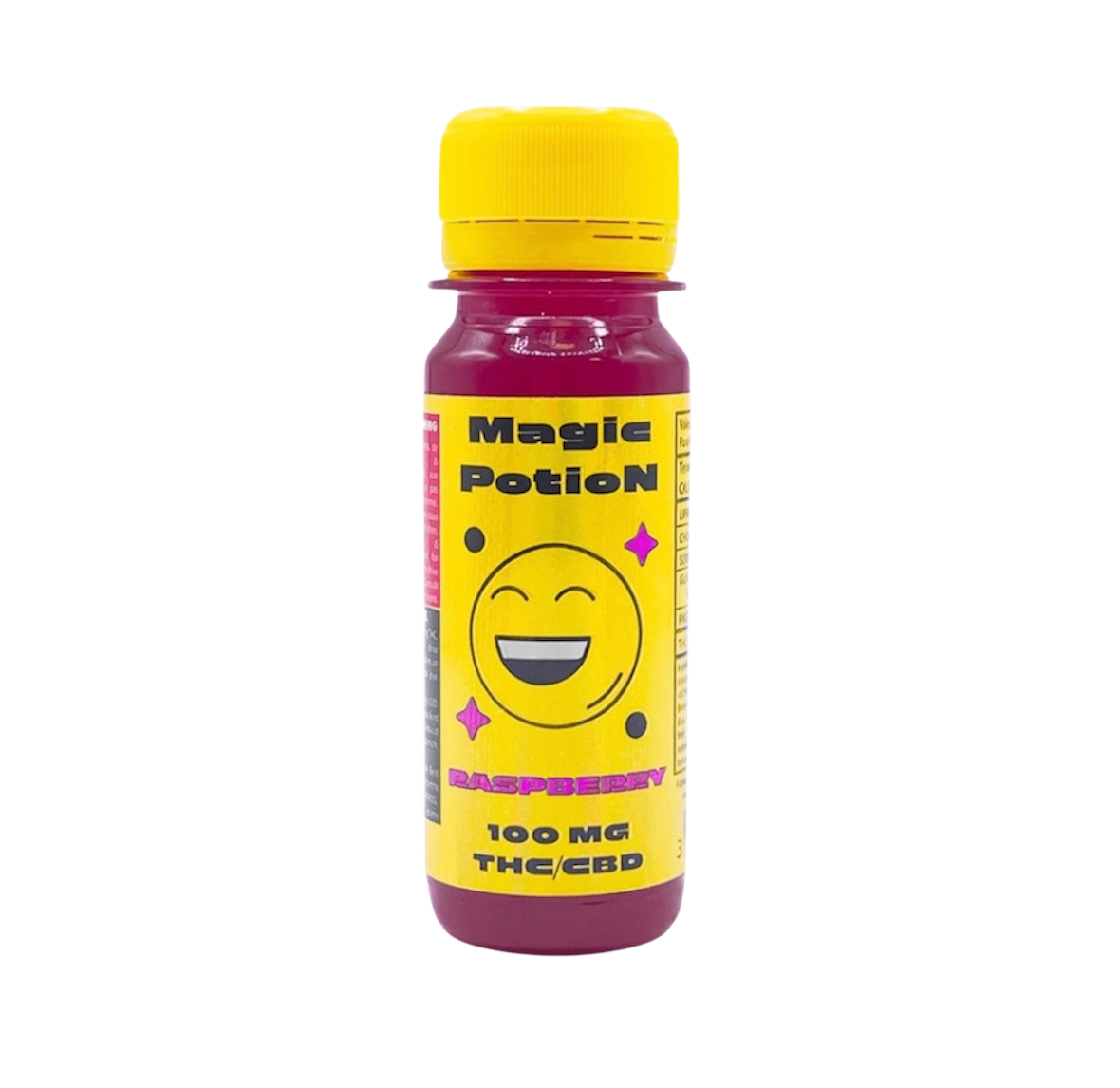 Sirop 60 ml / 100 mg CBD & THC saveur Framboise - Magic Potion - Spliff LA CBDIÈRE
