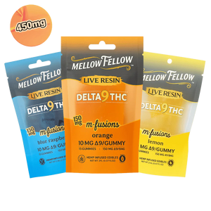 Mellow Fellow Live Resin Gummies Delta 9 THC