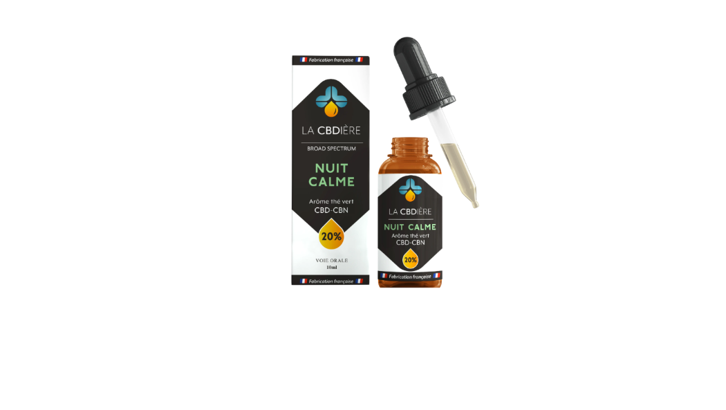 HUILE CBD+CBN - NUIT CALME - THÉ VERT